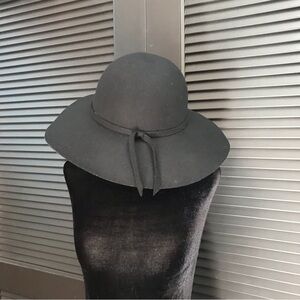 100% Wool Classic Boho Black Floppy Hat